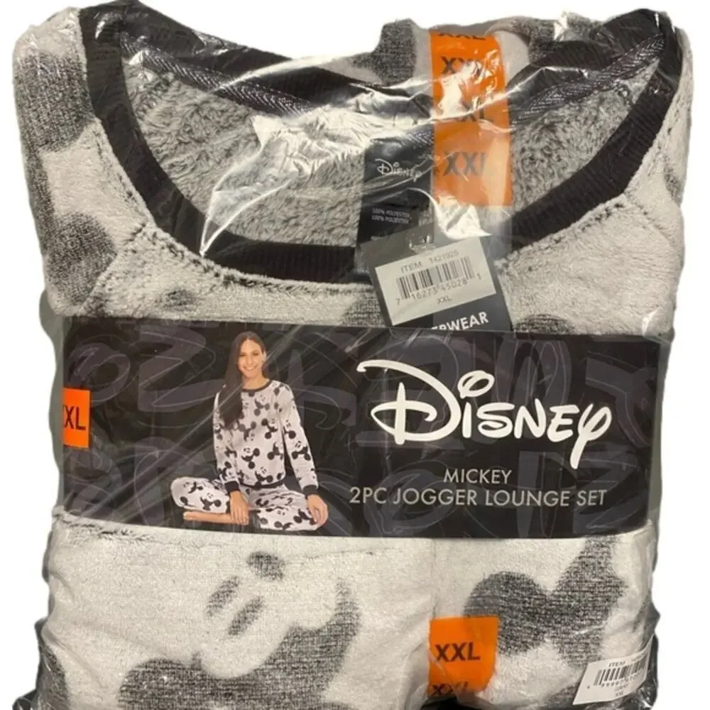 Disney Women's Pajama Set Gray Size XXL NWT - Picture 3 of 4